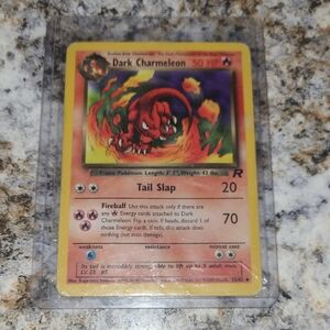 Pokemon Dark Charmeleon Trading Card - Red and Yellow
